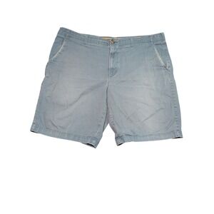 Urban Pipeline Blue Chino Shorts Flat Front Cotton Blend Casual Summer Size 40